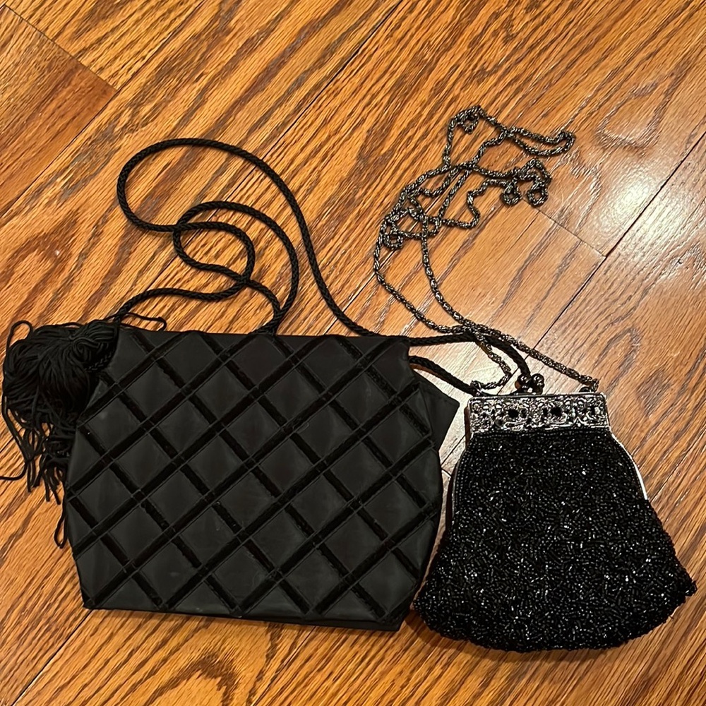 Two evening crossbody bags